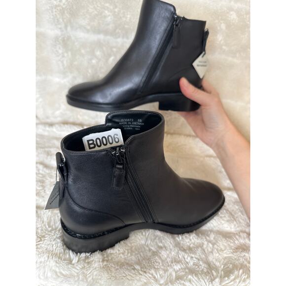 Cole Haan 6 B River Leather Chelsea Boot Waterproof Black Supple Leather - Picture 5 of 5